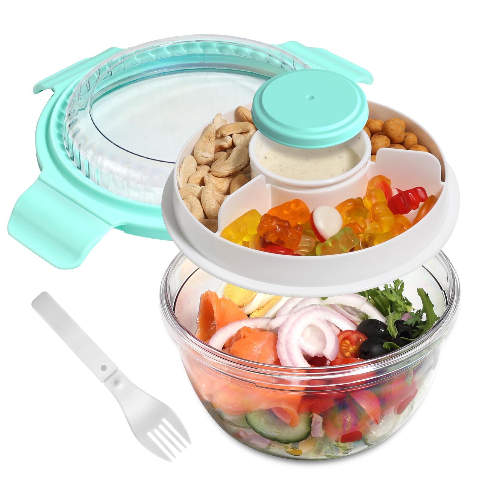 WHALEHOUSE Clear ECOZEN Salad Container 33oz