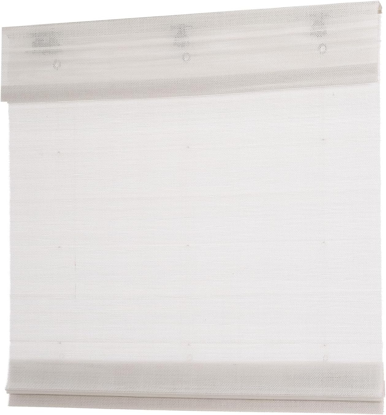 Bamboo Roman Shades Cordless Blackout, Custom Bamboo Blinds with 6 Inches Valance, Natural 100% Bamboo Window Blinds for Home，Pattern D07-02