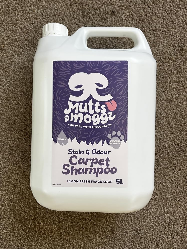 Lemon Fresh Pet Carpet Shampoo for Stains & Odours – 5L