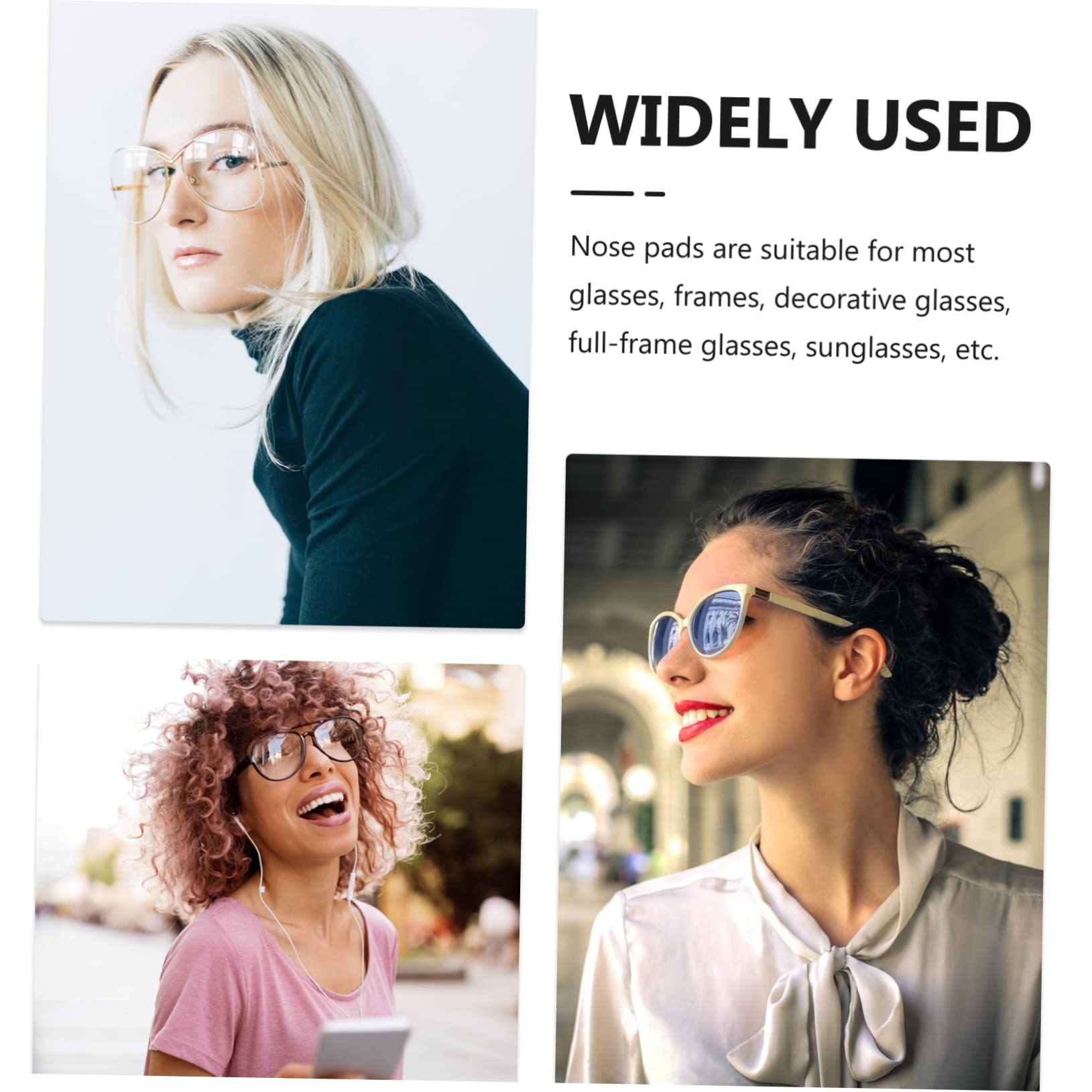 150pièces Plaquettes Nasales Antidérapantes Lot pour Lunettes Accessoires Confortables Et Pratiques Compatibles avec Cadres Et Ajustement Parfait Et Anti-dérapant