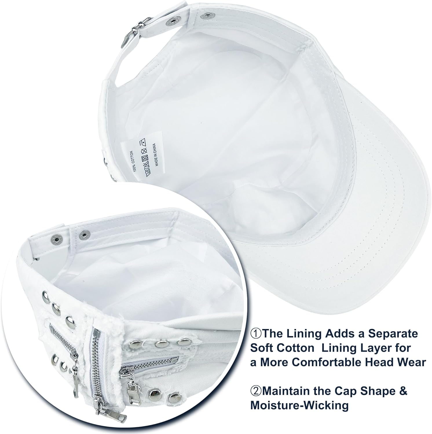 REDSHARKS Women Soft Washed Cotton Cadet Army Cap Adjustable Military Hat Flat Top Baseball Sun Cap