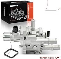 Vista 9 de A-Premium Termostato refrigerante de aluminio mejorado y conjunto de carcasa con sensor y junta tórica compatible con Chevy Cruze 2011-2016 1.8L