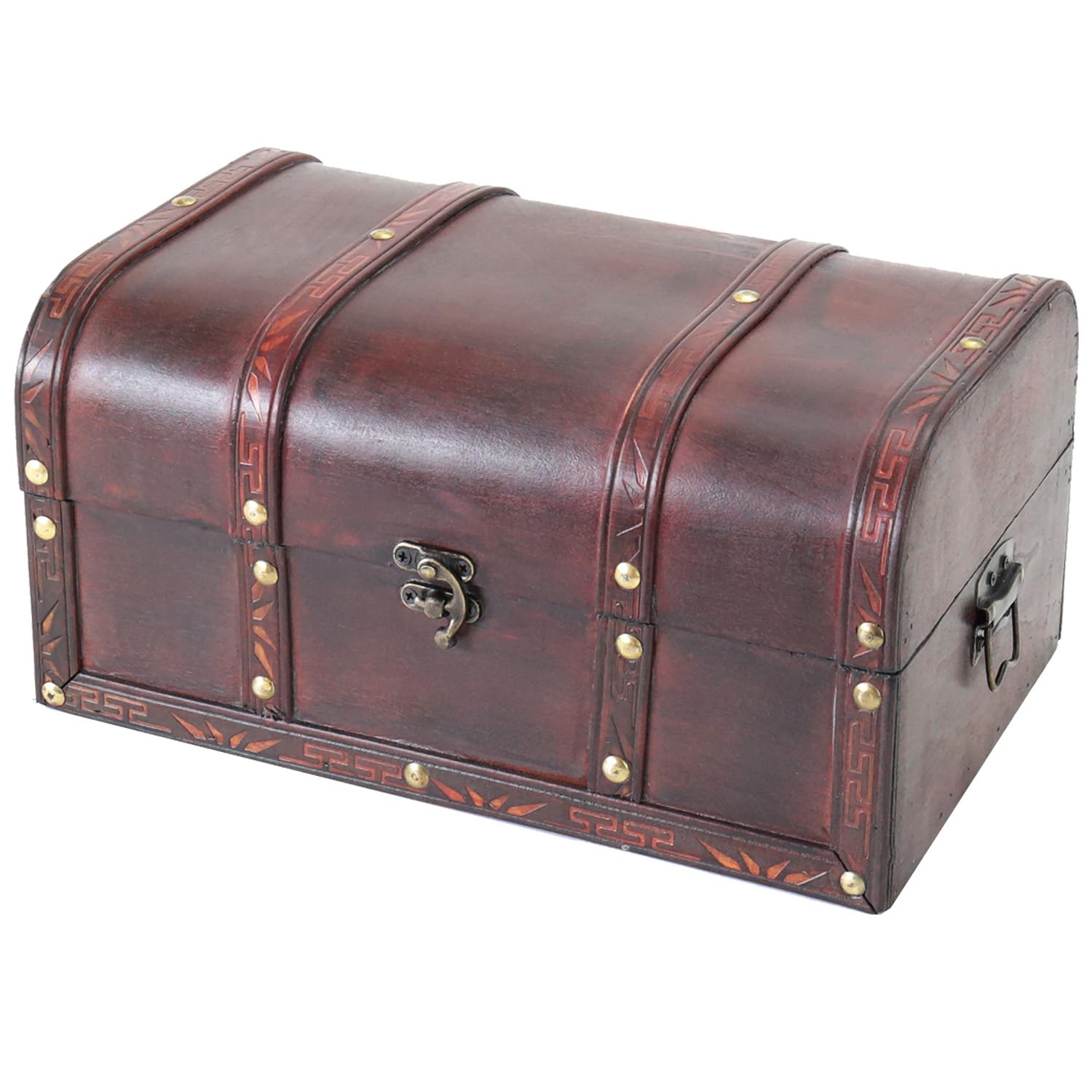 HMF 6406-130 Wooden Treasure Chest | 30 x 20 x 15 cm | Small | Portugal