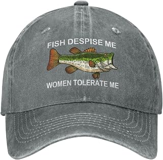 Fishing Cap Fish Despise Me Women Tolerate Me Hat for Men Baseball Caps Vintage Caps