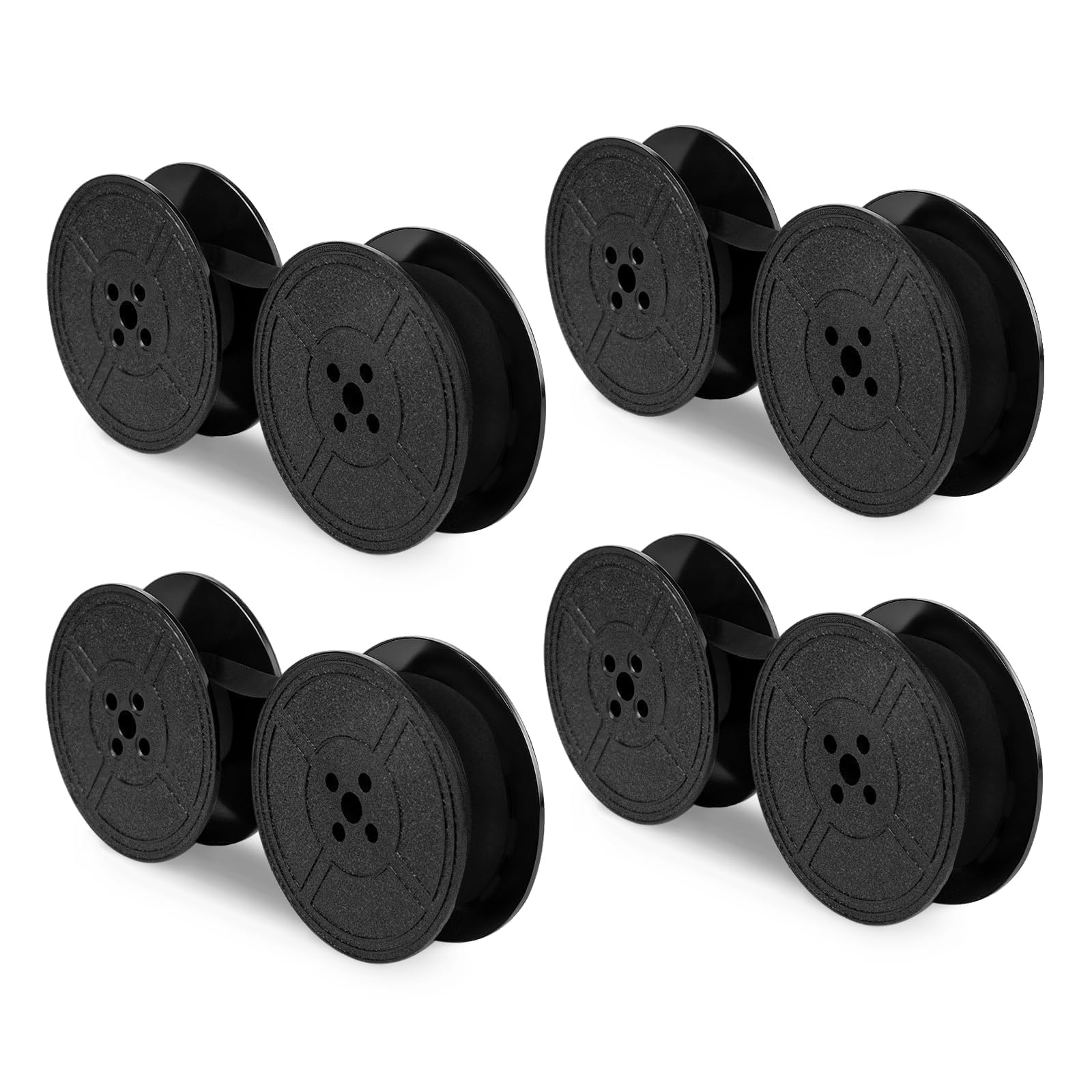 4 Pack Typewriter Ribbon Universal Twin Spool Ribbon Twin Spool Replacement Pack for Most Typewriter