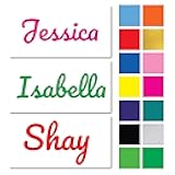 Custom Personalized Vinyl Name Decal Sticker Compatible with Tumbler Cup, Laptop, RV, Trucks, Phones, Boats, Helmets, Bottles, Cars and Vehicles Multiple Color Options