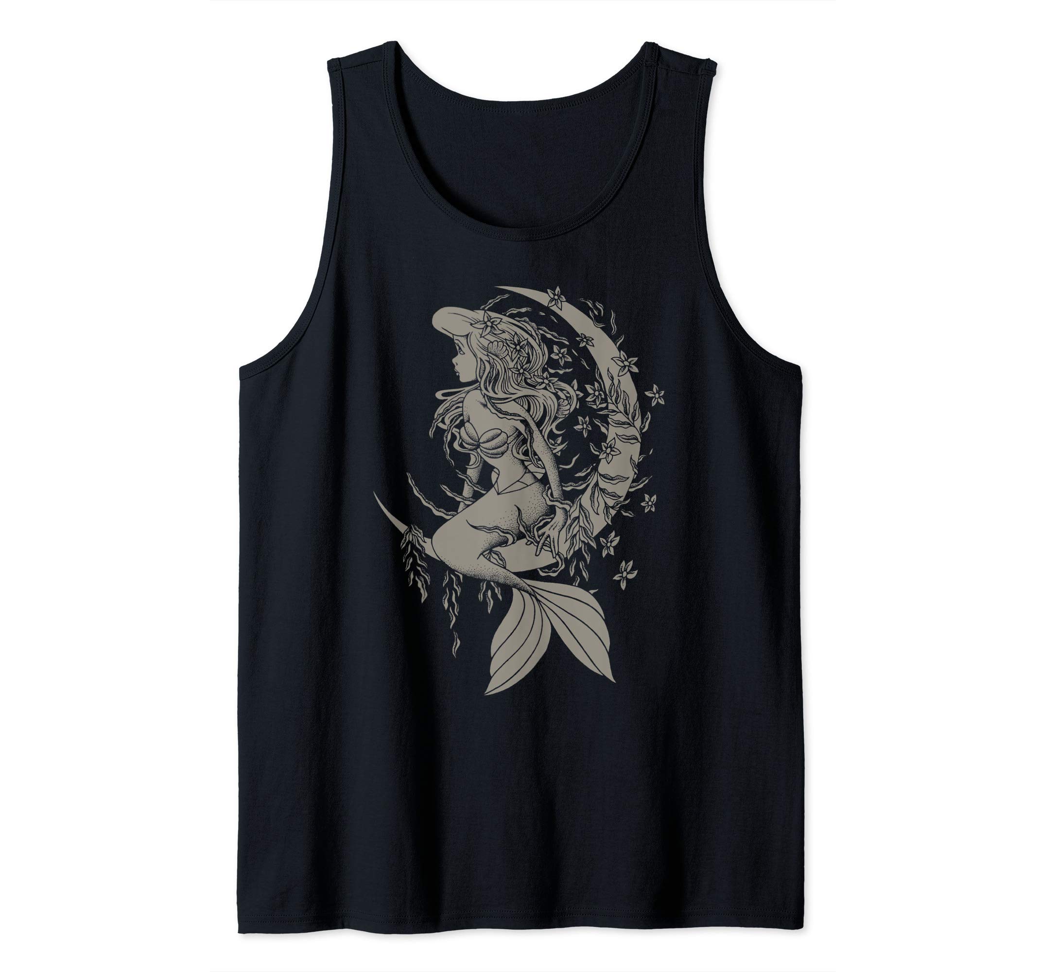 DisneyLittle Mermaid Ariel Tattoo Style Portrait Tank TopOEKO-TEX STANDARD 100