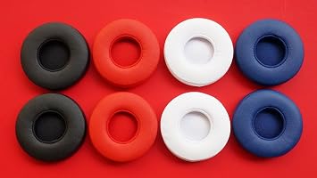 1ペア交換用イヤーパッドearpads有線ビートと互換性がありますBeats epのための革のクッションの修理部品（ブルー）