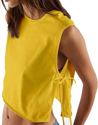 Women Loose Crop Tank Cropped Top Sexy Summer Baby Tee Cute