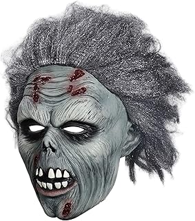 [Tyxux] ゾンビ フェイス カバー,フェイス カバー ゾンビ,怖いマスクのヘッドギア - ハロウィン ラテックス マスク、ホラー コスプレ コスチューム フェイス カバー ハロウィン パーティー用