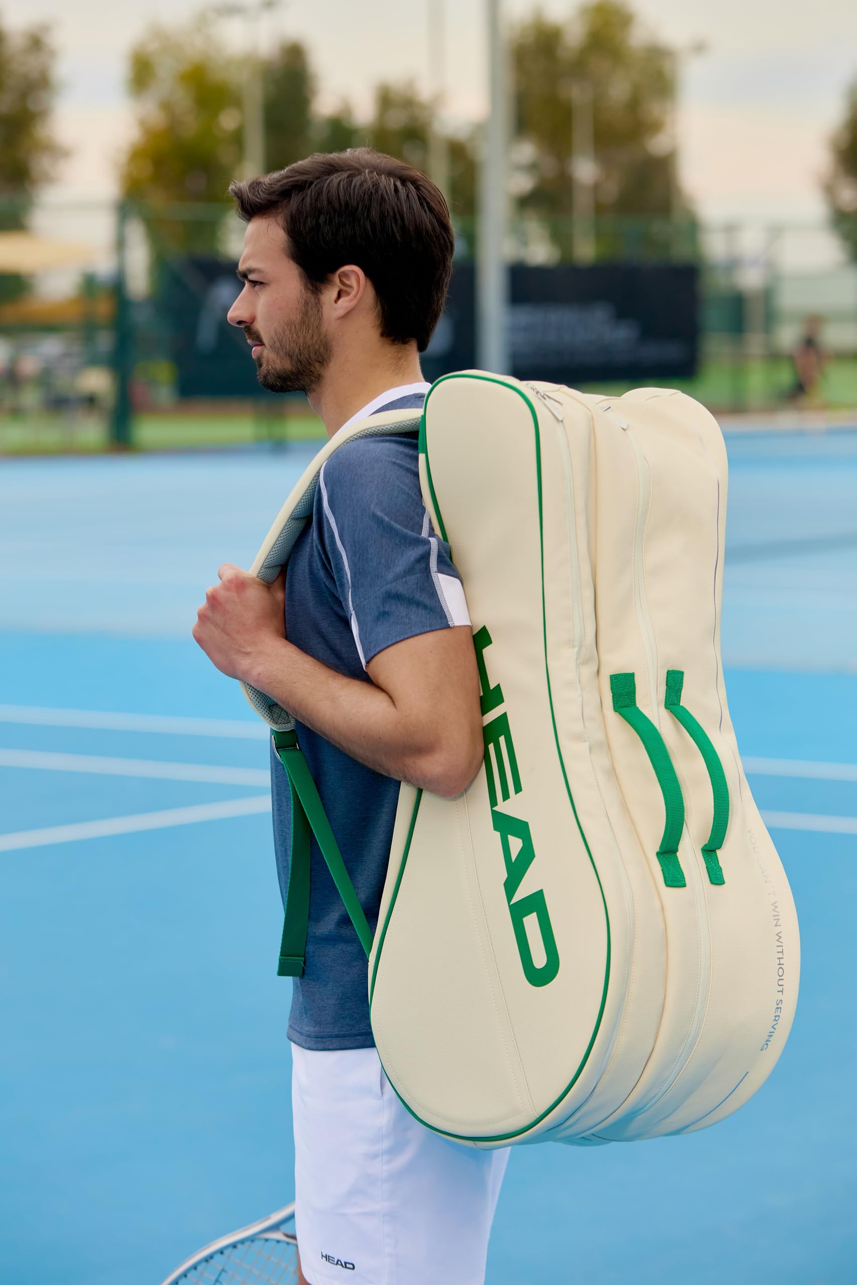 HEAD Arthur Ashe Racquet Bag l whge Tennis Bianco - Crema