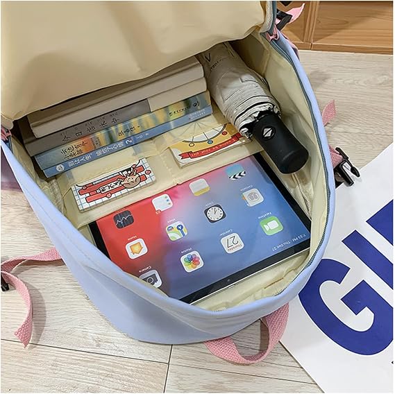 Fairy Tail Anime Backpack for Women Kawaii Design Student School Shoulder Bag Canvas Youth Outdoor Travel Backpack (5)