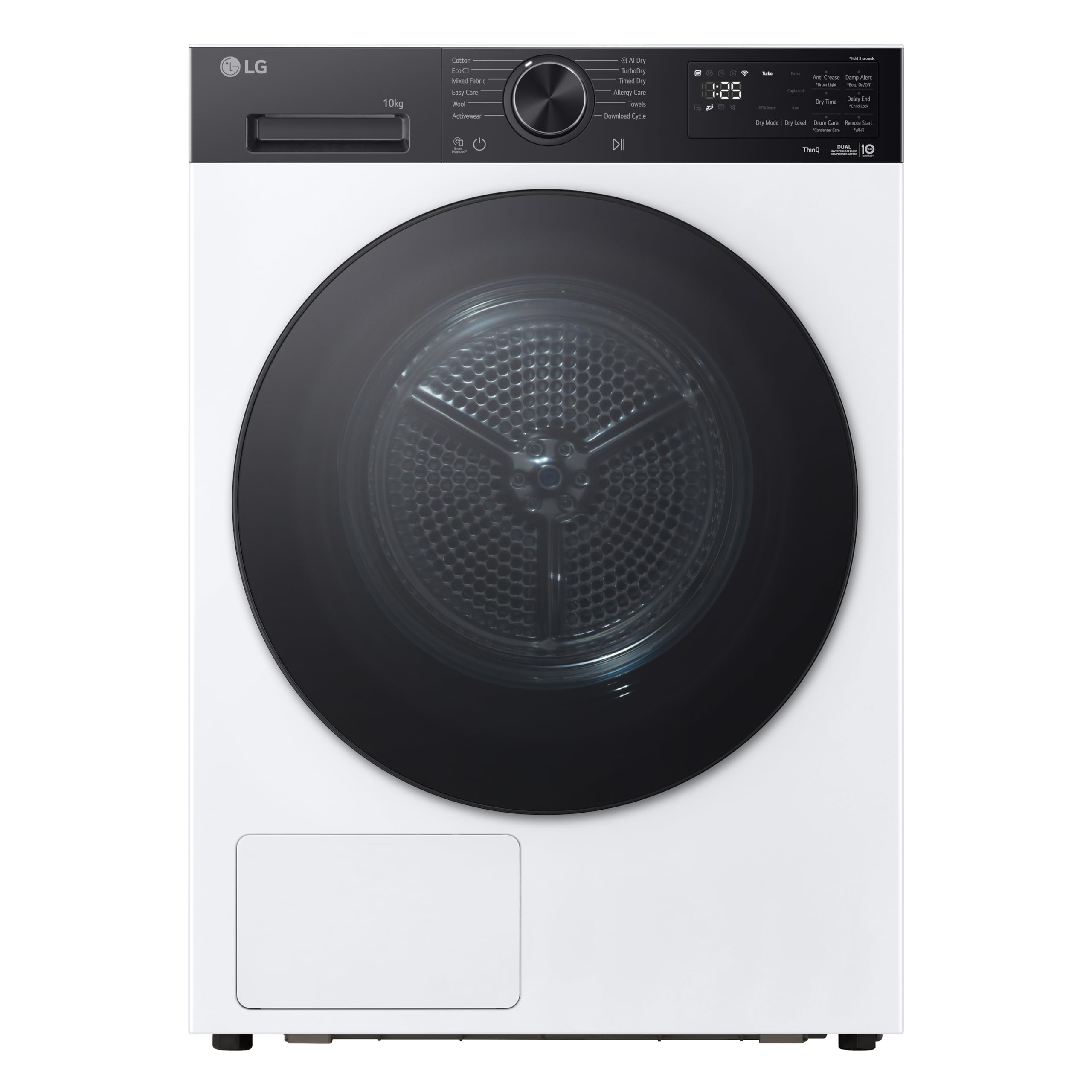LG RNX5010TKB AI Dry Asciugatrice 10 kg Intelligente a Pompa di Calore