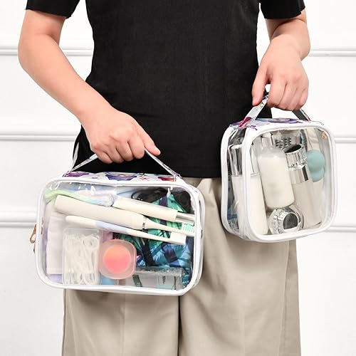 Miniatura 6 de Christmas Gnomes Clear Toiletry Bag for Traveling,2 Pack Makeup Cosmetic Bag with Zipper,Travel Bag for Toiletries,Travel Essentials 21214655