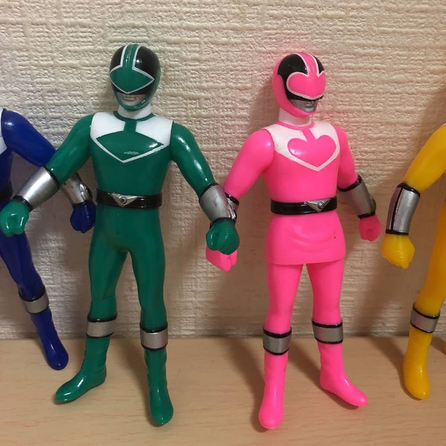 Amazon.co.jp: 希少未来戦隊タイムレンジャー【ソフビ5体セット