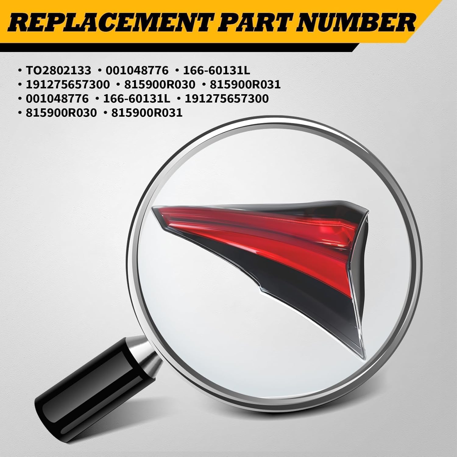 Left Side Inner Tail Light Assembly Compatible with RA-V Four 2016-2018 Driver Rear Brake Lamp Taillight TO2802133 8159142022