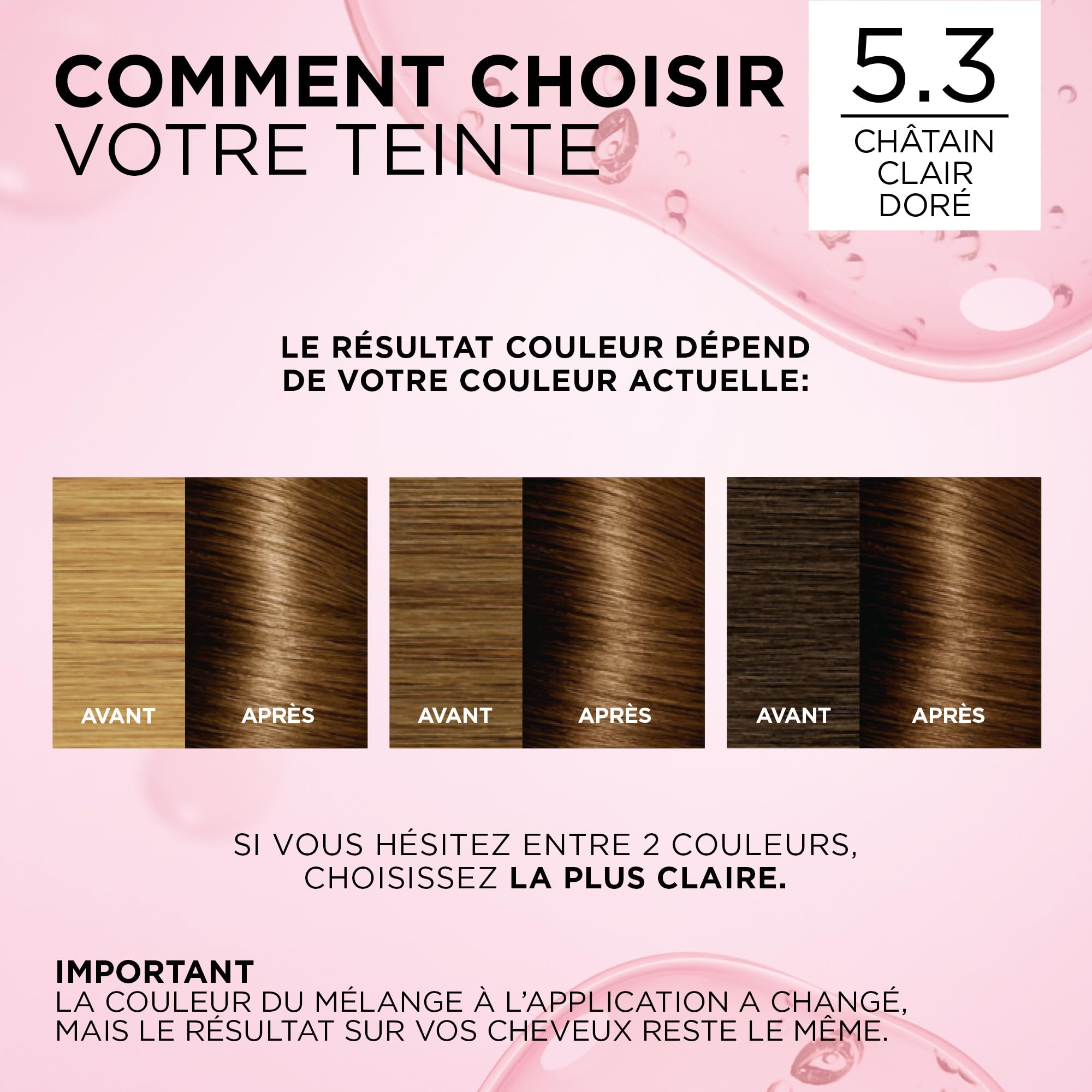 L’ORÉAL PARIS - Coloration Cheveux Permanente Triple Soin - Couvre 100% des Cheveux Blancs - Excellence Crème - Nuance : Châtain Clair Doré (5.3)