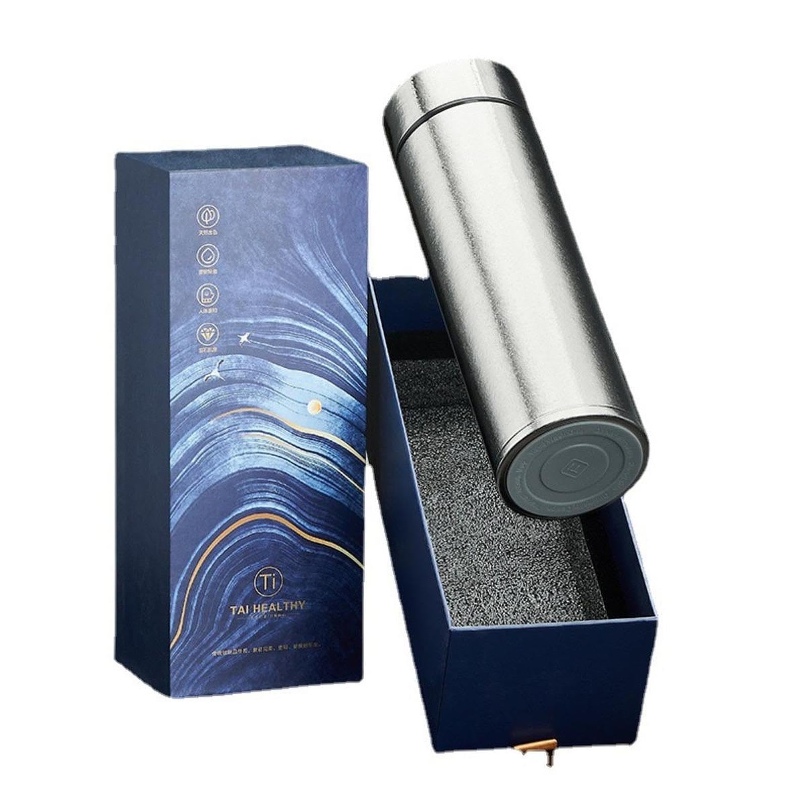 Amazon | Cuticate チタンボトル 500ml 純チタン マグボトル