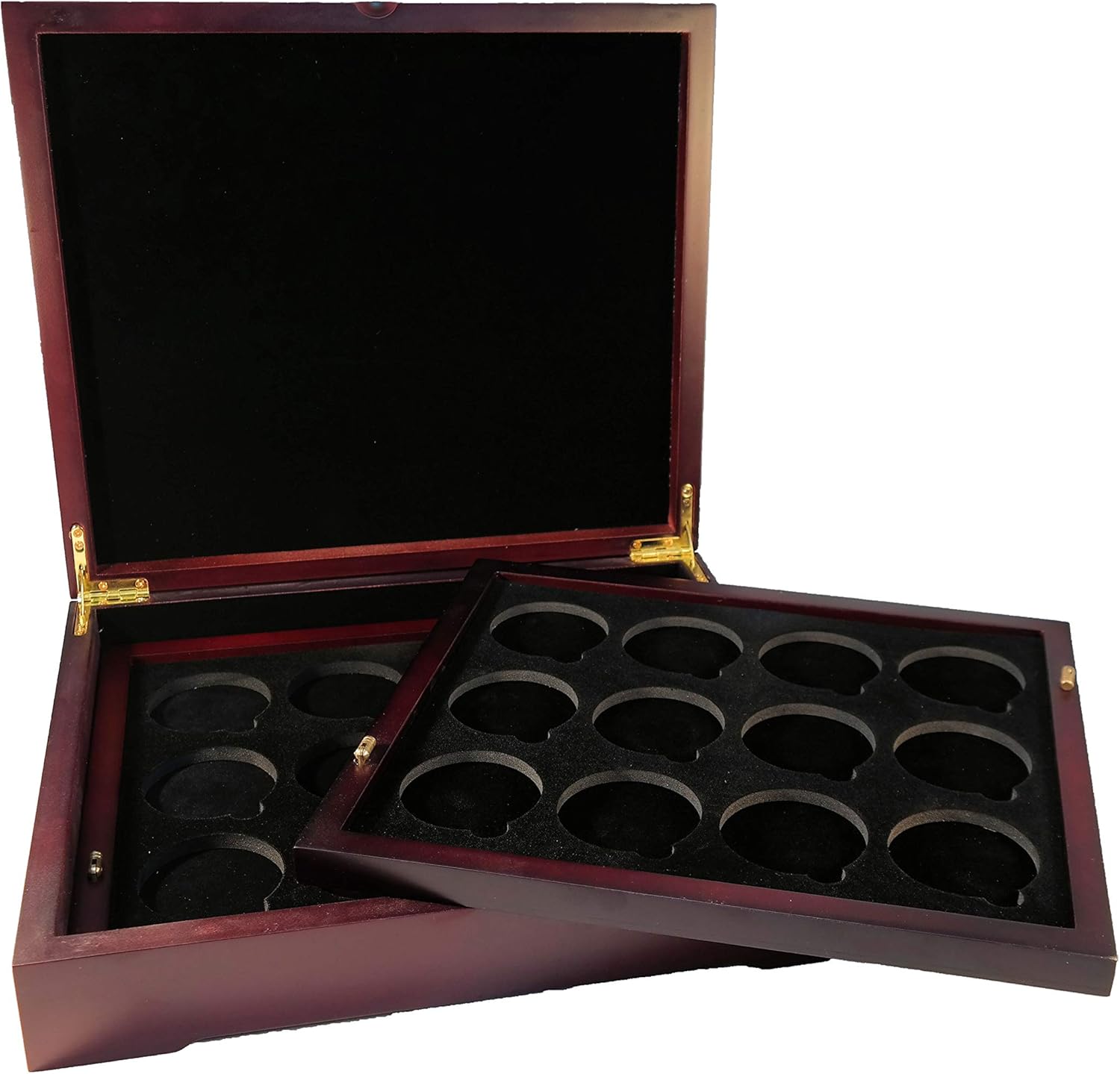 Guardhouse Wood Coin Display Box with Two Extra Large