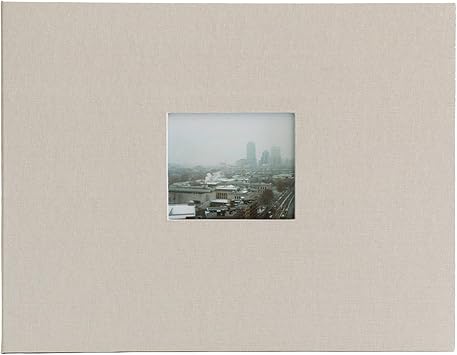 Kolo Newport 8.5" x 11" Refillable Scrapbook, Ideal for Wedding Albums and Baby Books, Platinum