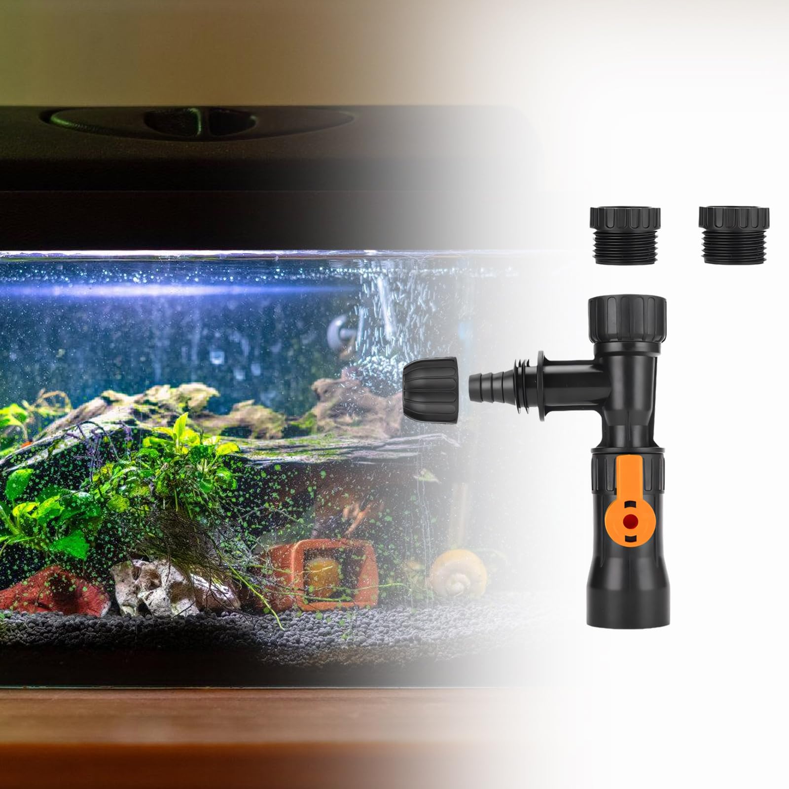 Generisch Aquarium Wasserwechsler mit Wasserhahn Adapter Unterstützung, B