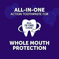 Vista 5 de ARM & Hammer Pasta dental de cuidado completo, pasta dental blanqueadora con bicarbonato de sodio, flúor, protección para toda la boca, sabor a