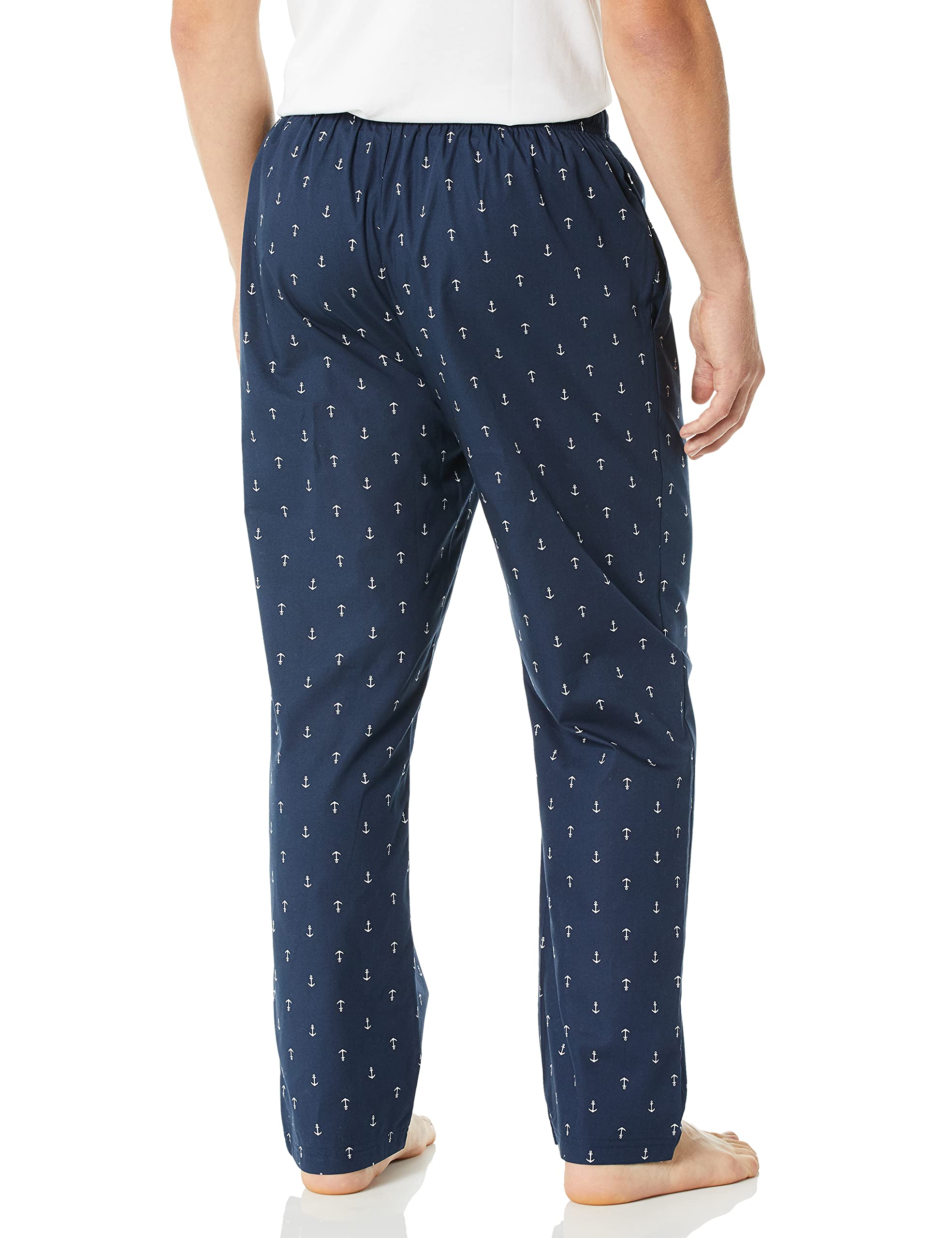 Nautica Soft Woven 100% Algodón Elástico Waistband Sleep Pajama Pant Pantalón pijama 100% algodón, cintura el stica Hombre