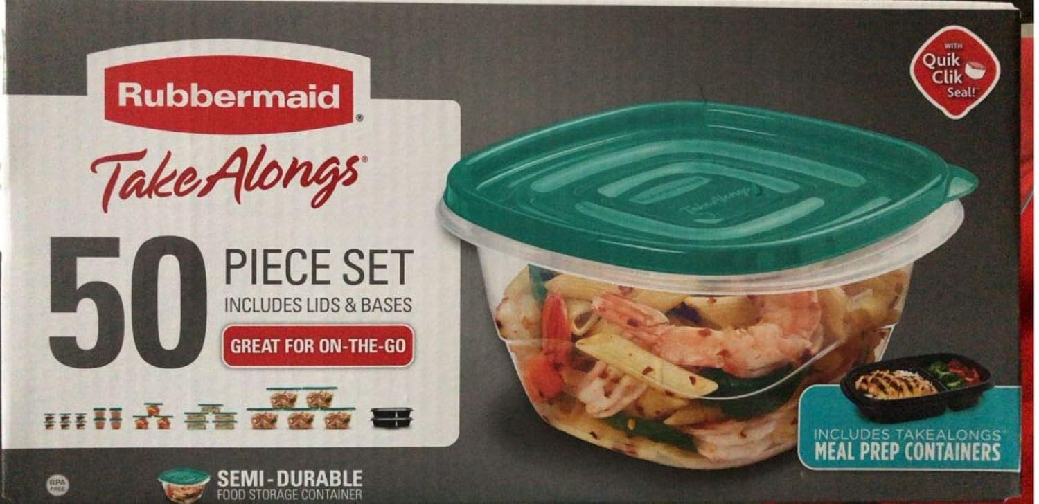 Rubbermaid TakeAlongs Food Storage Set, Airtight Food Storage