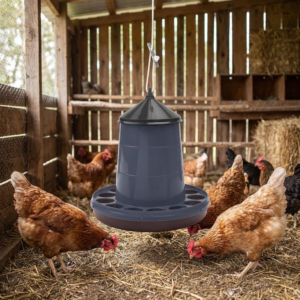 Mangiatoia tramoggia gallina per appendere 16 kg, dimensioni 46 x 55 cm