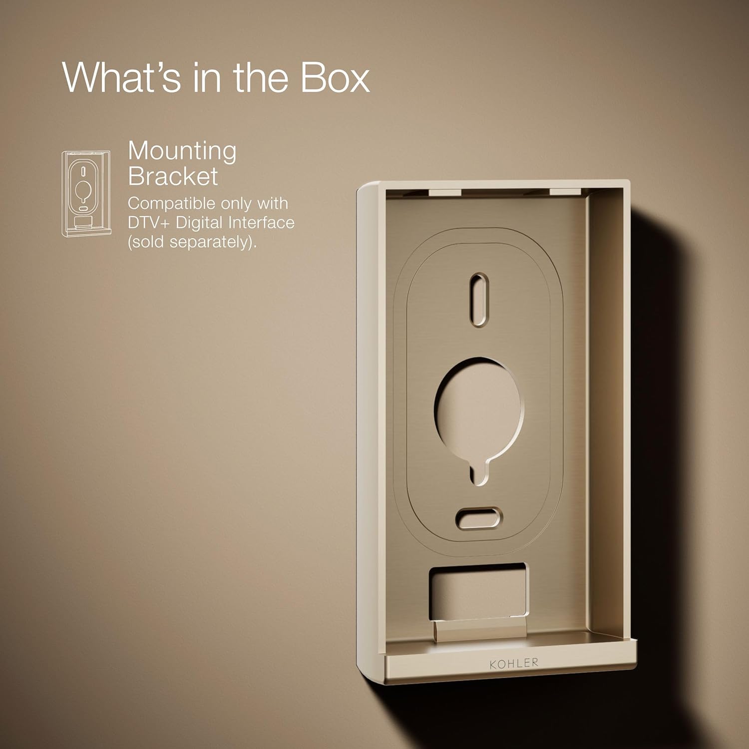Kohler 99694-BV DTV+™ Interface mounting Bracket, Vibrant Brushed Bronze
