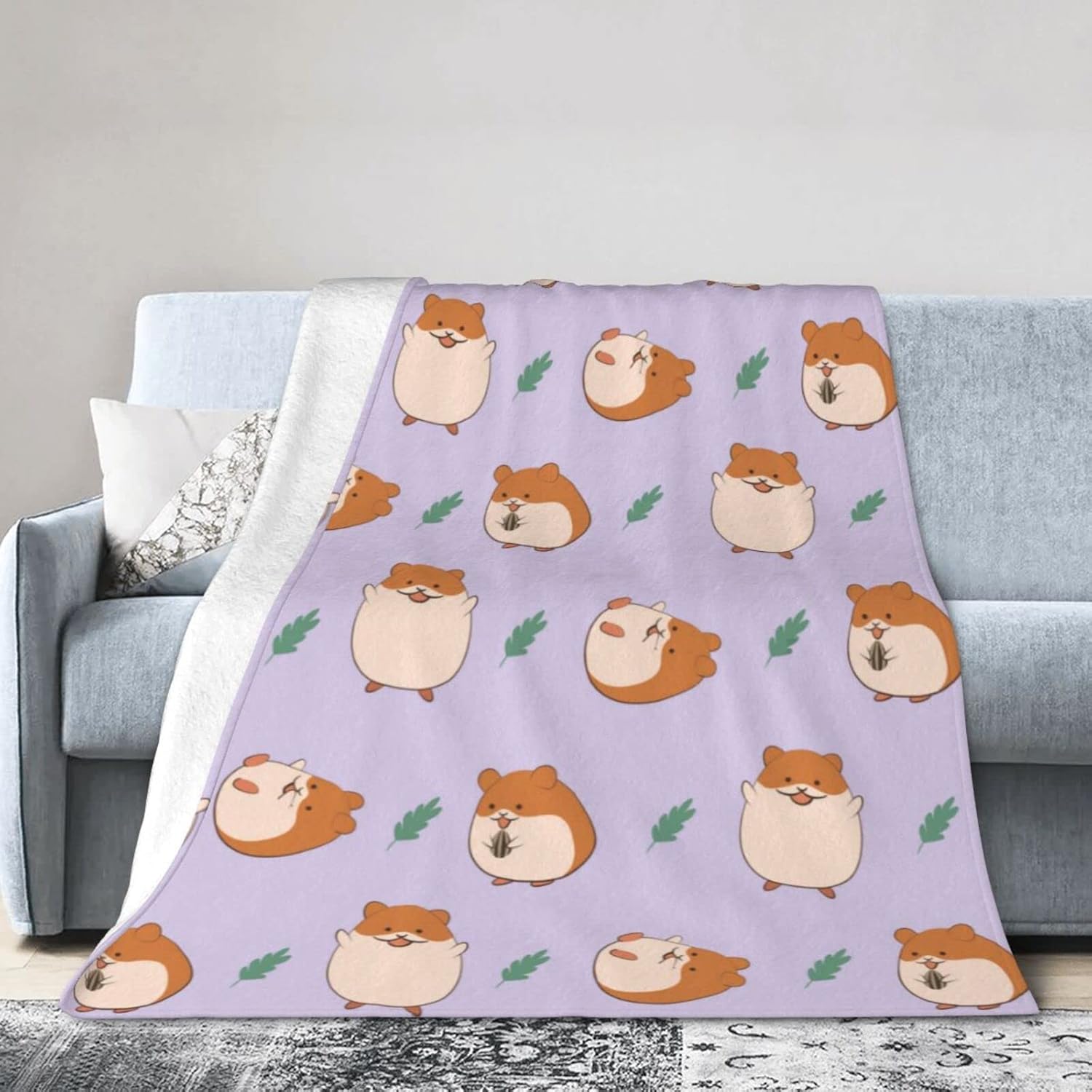 Hamster Blanket Cute Super Soft Warm Bed Bedding Throw