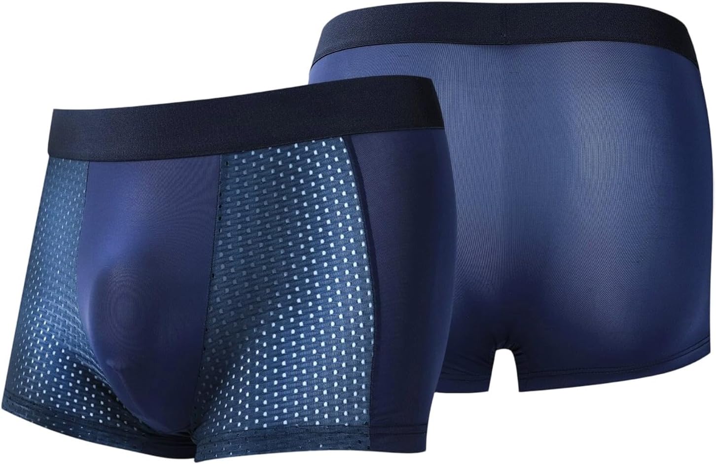 Men's Mesh Boxer Briefs Low Rise Contour Pouch Trunks for Men