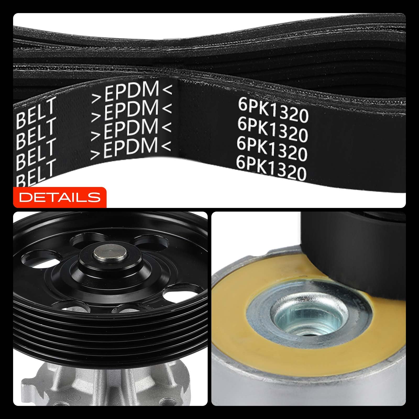 Frankberg Kit cinghia di distribuzione | Compatibile con: Punto Box/Hatchback 199, Linea 110 323, Tipo Saloon 356 357, Punto Evo 199, Grande Punto 199, Qubo 225