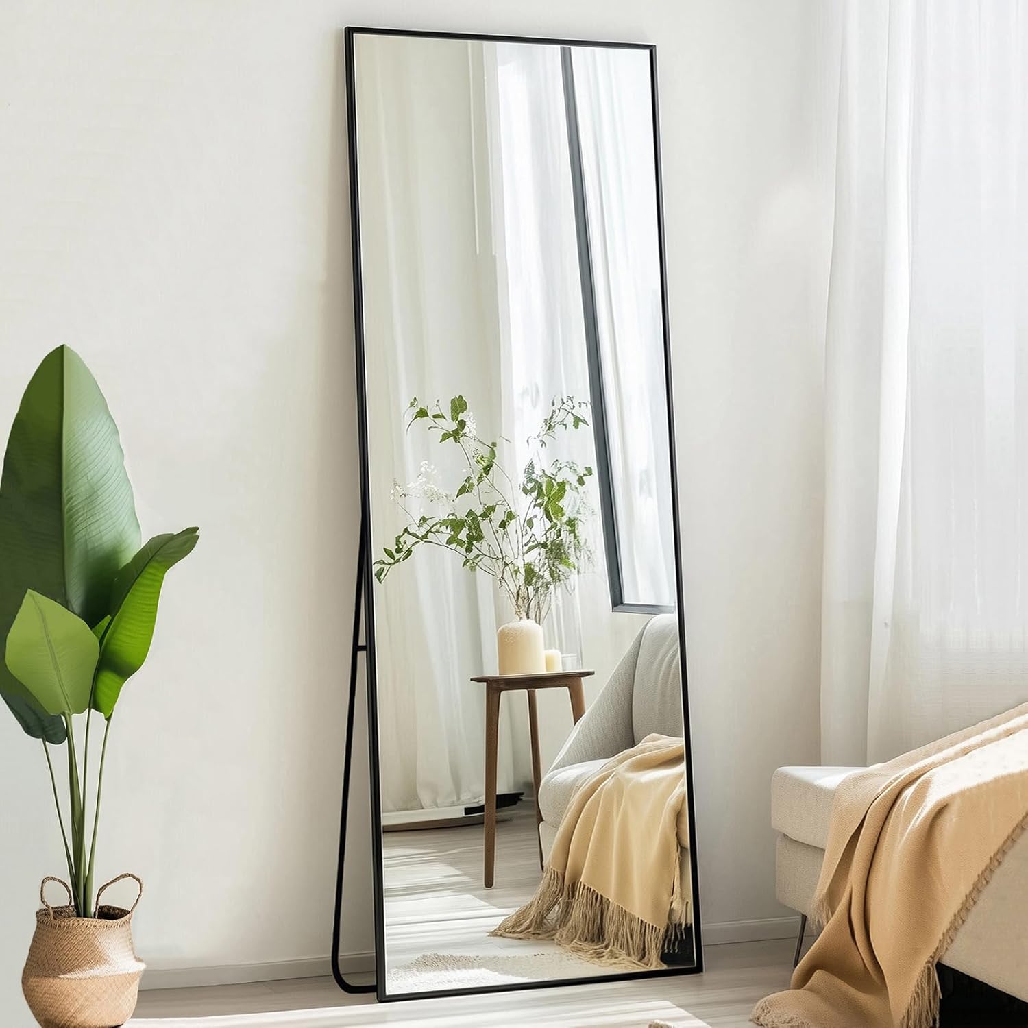 Espejo De Pie Cuerpo Entero Rectangular 142 x 41 cm