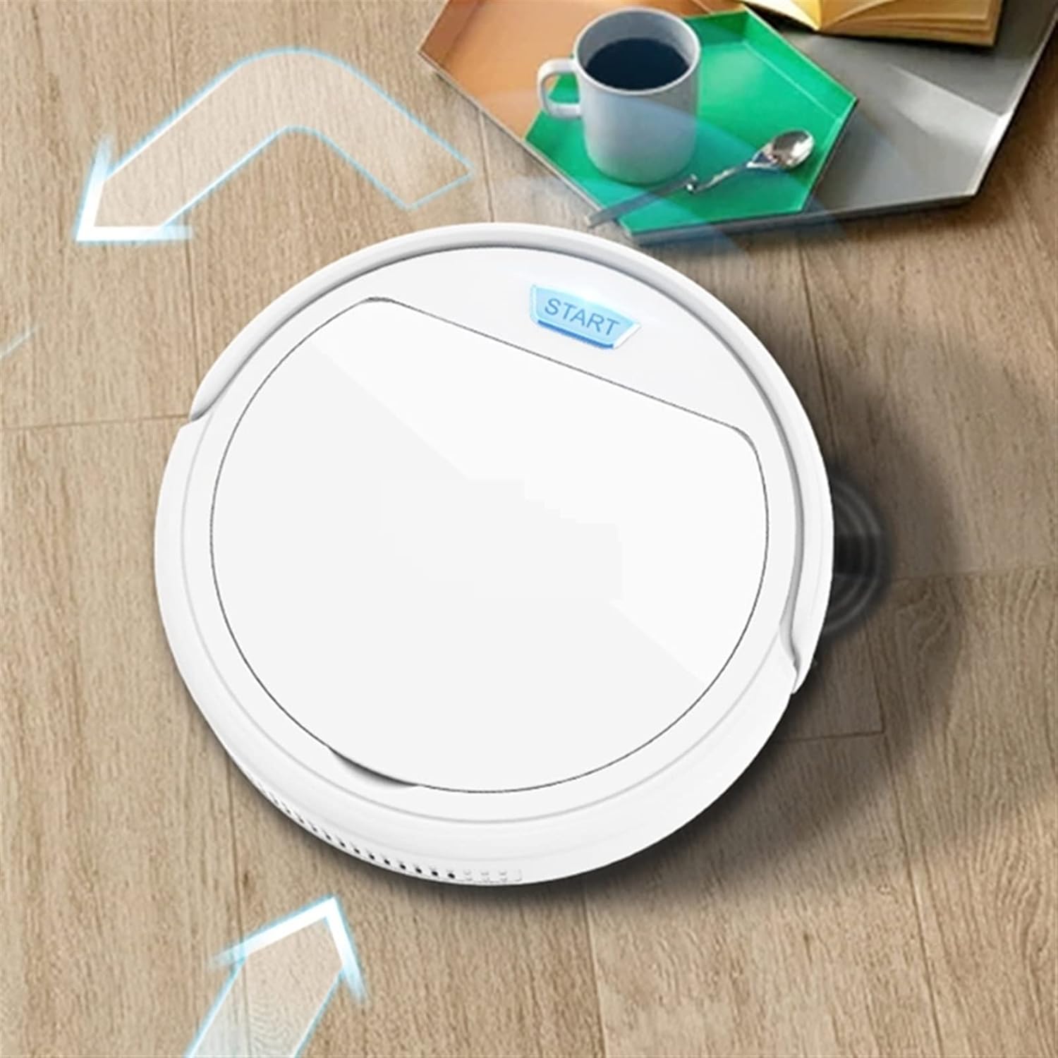 Robot mop Robot Vacuum Cleaner Auto Robotic Vacuums Super Broom for Pet Hair Hard Floor (Color : Black)