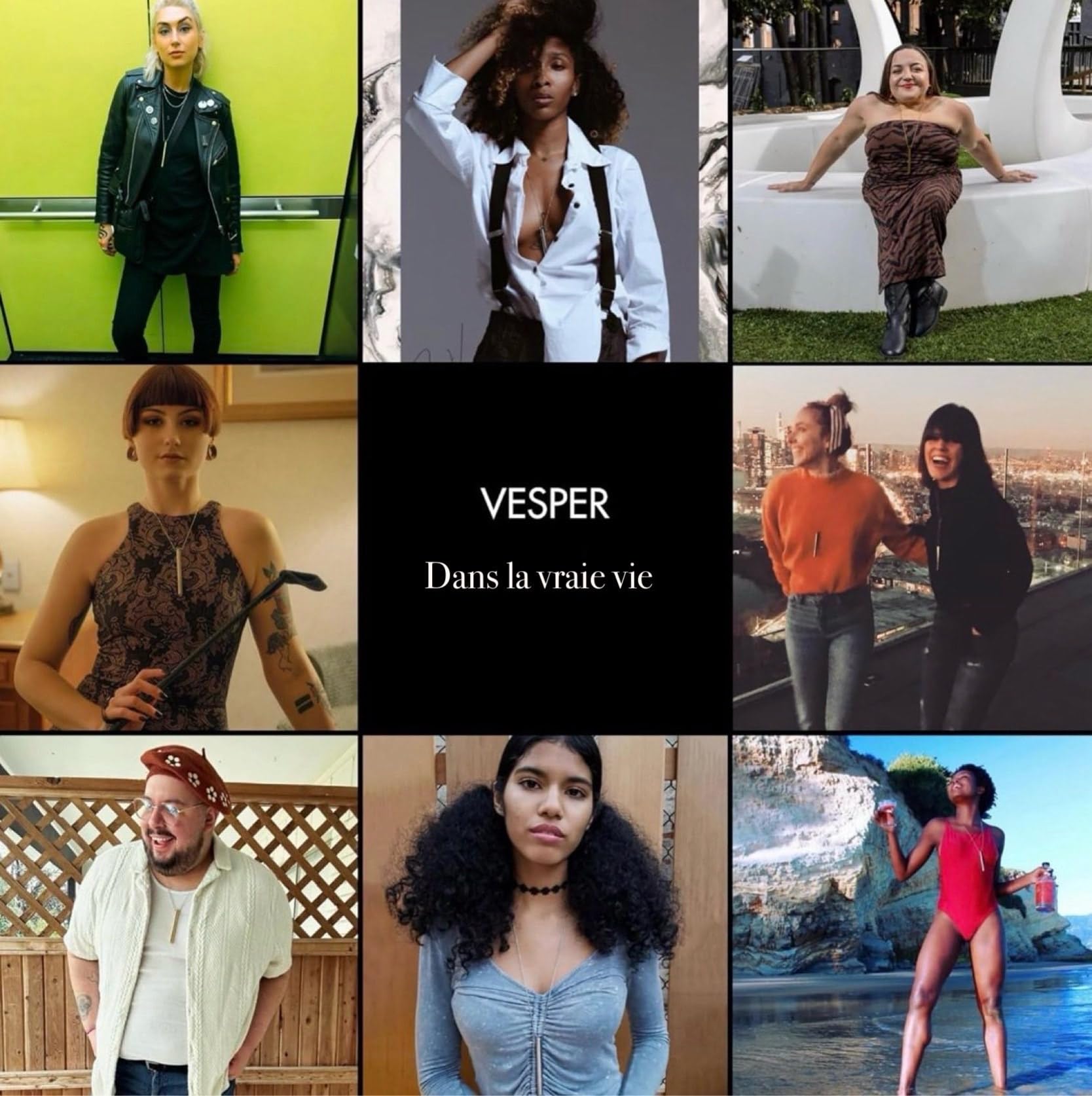 Crave Vesper Vibrateur Collier Argent