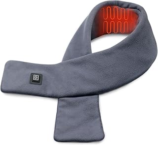 UTK Neck Heating Pad, Tourmaline and Far Infrared Cordless Heating Pad, Portable Neck Heating Pad for Neck Pain, Heated Neck Wrap with Soft Lightweight Polar Fleece, Heated Scarf
