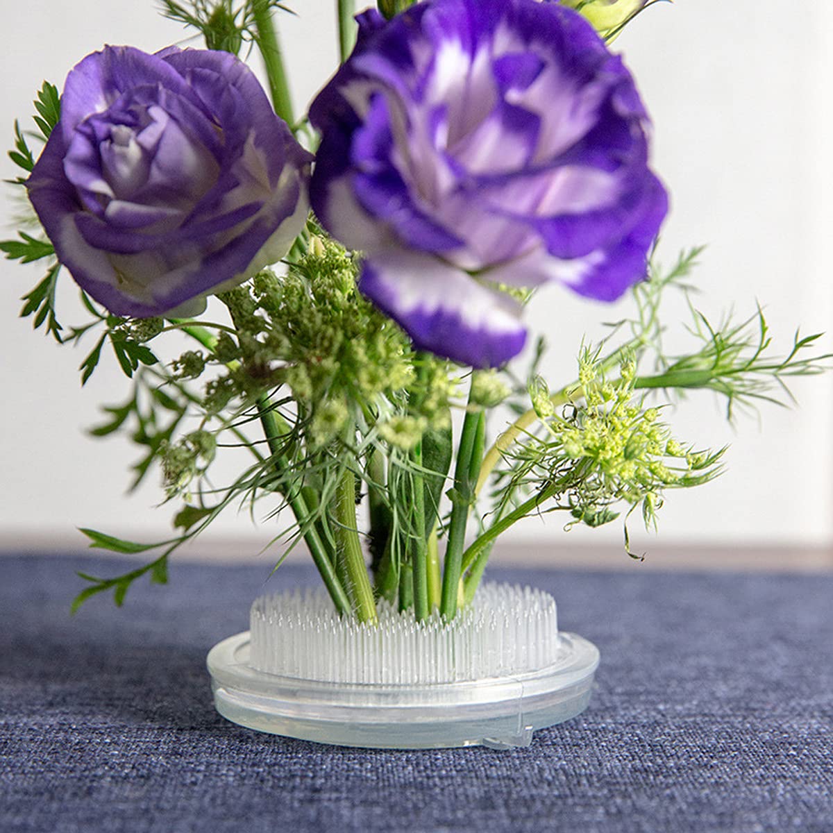 Blumenarranger-Frösche Set – 4 Stück, Transparent, Mit Saugnäpfen & Nadeln, Für Vasen & DIY