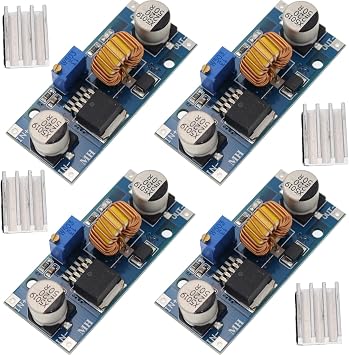 5A DC-DC Adjustable Buck Converter 4V-38V to 1.25V-36V Step Down Power Supply Module DC to DC Voltage Regulator Module 75W Variable Stabilizer Transformer Efficiency 96% 4pcs XL4015