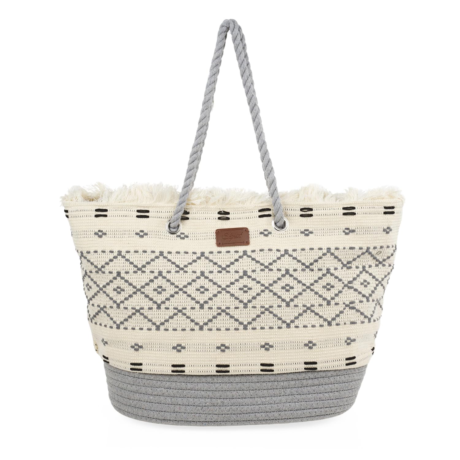 SKPAT Bolsa Playa - Bolsas de Playa Grandes - Bolsas de Playa de Marca - Bolsa de Playa con Cemallera - Bolso de Playa de Moda 601901