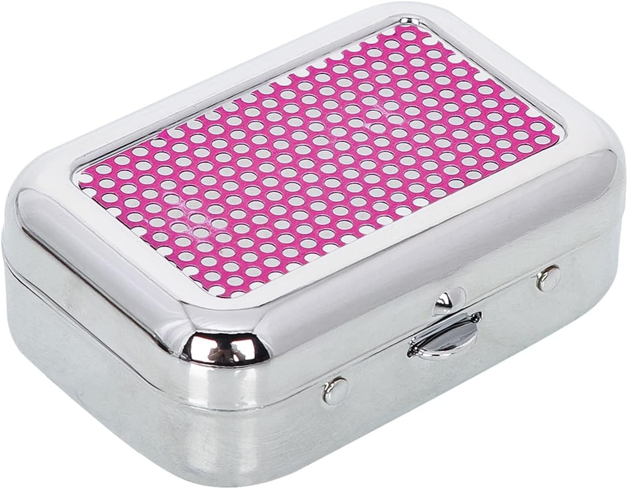 1PC Portable Ashtray Mini Ash Tray with Lids Smell Proof, Metal Coffin Shape Pocket Ashtray, Key Chain Small Car Ashtrays for Outdoor, Travelling, Camping