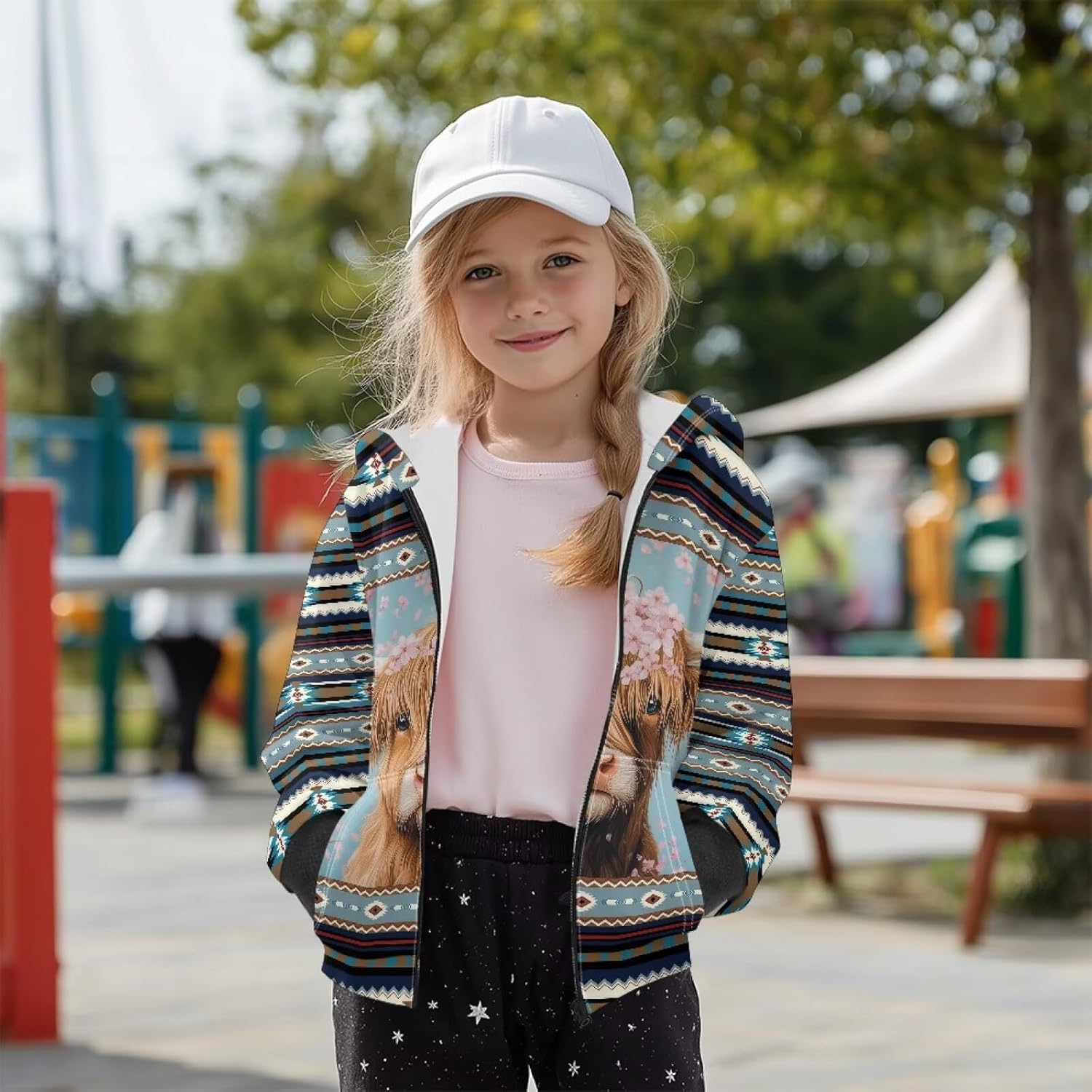 Girls Long Sleeve Zip Up Hoodies Kids 6-16 Years Old Fleece Hoodies