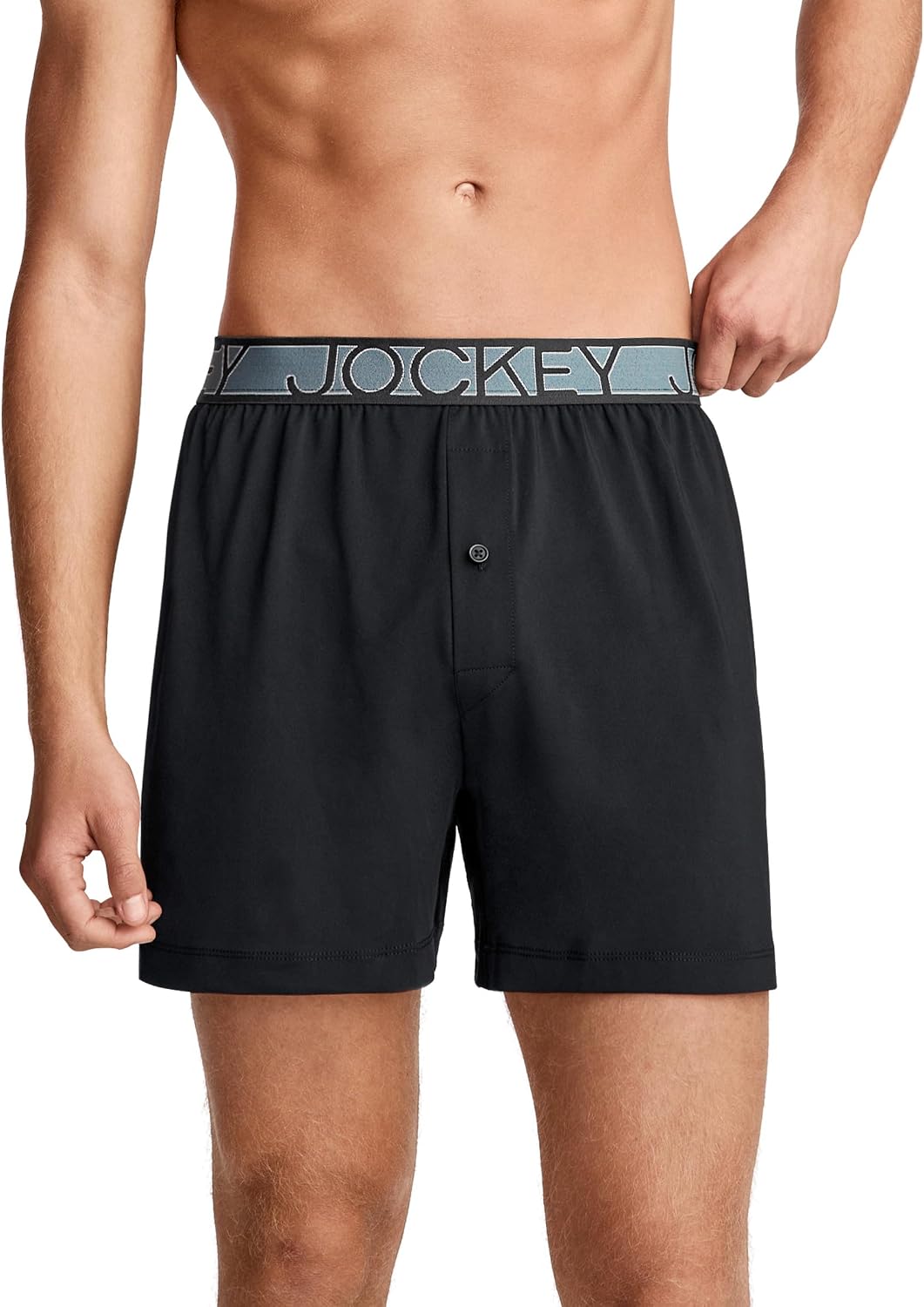Jockey Men's Underwear Active Microfiber 4.5" Boxer