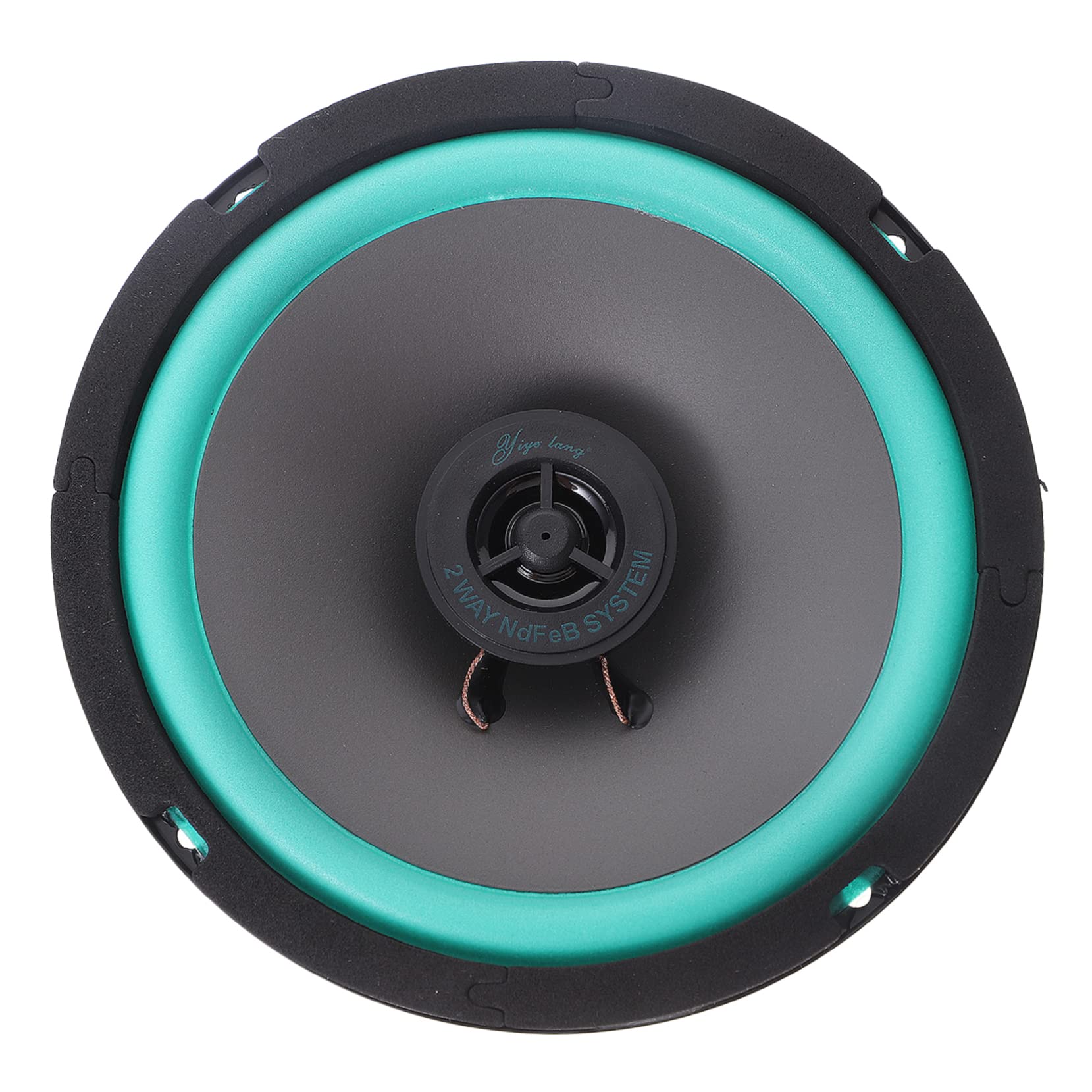 OUNONA 6.5'' Car Audio Speakers 4 Ohm Marine Speakers Raised Design for Superior Sound
