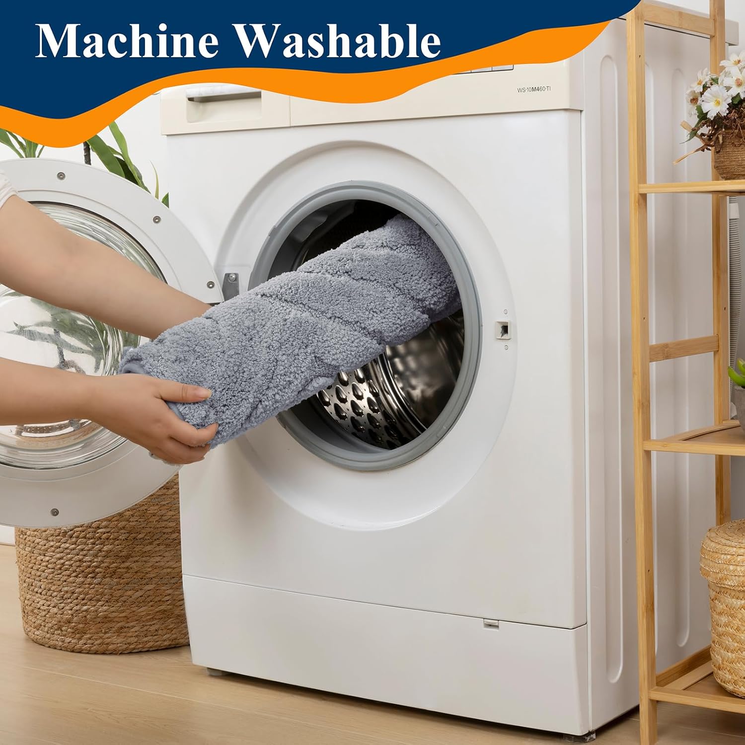 Ileading Bathroom Rugs Sets 5 Piece, Ultra Soft Absorbent Bath Mat for Bathroom, Non Slip Washable Bath Rug Set with Toilet Cover, Plush Bath Runner and U-Shaped Contour Toilet Rug