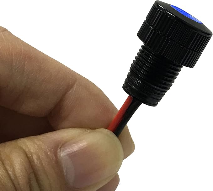 Luz LED 12V 11mm Oznium Azul miniatura 2