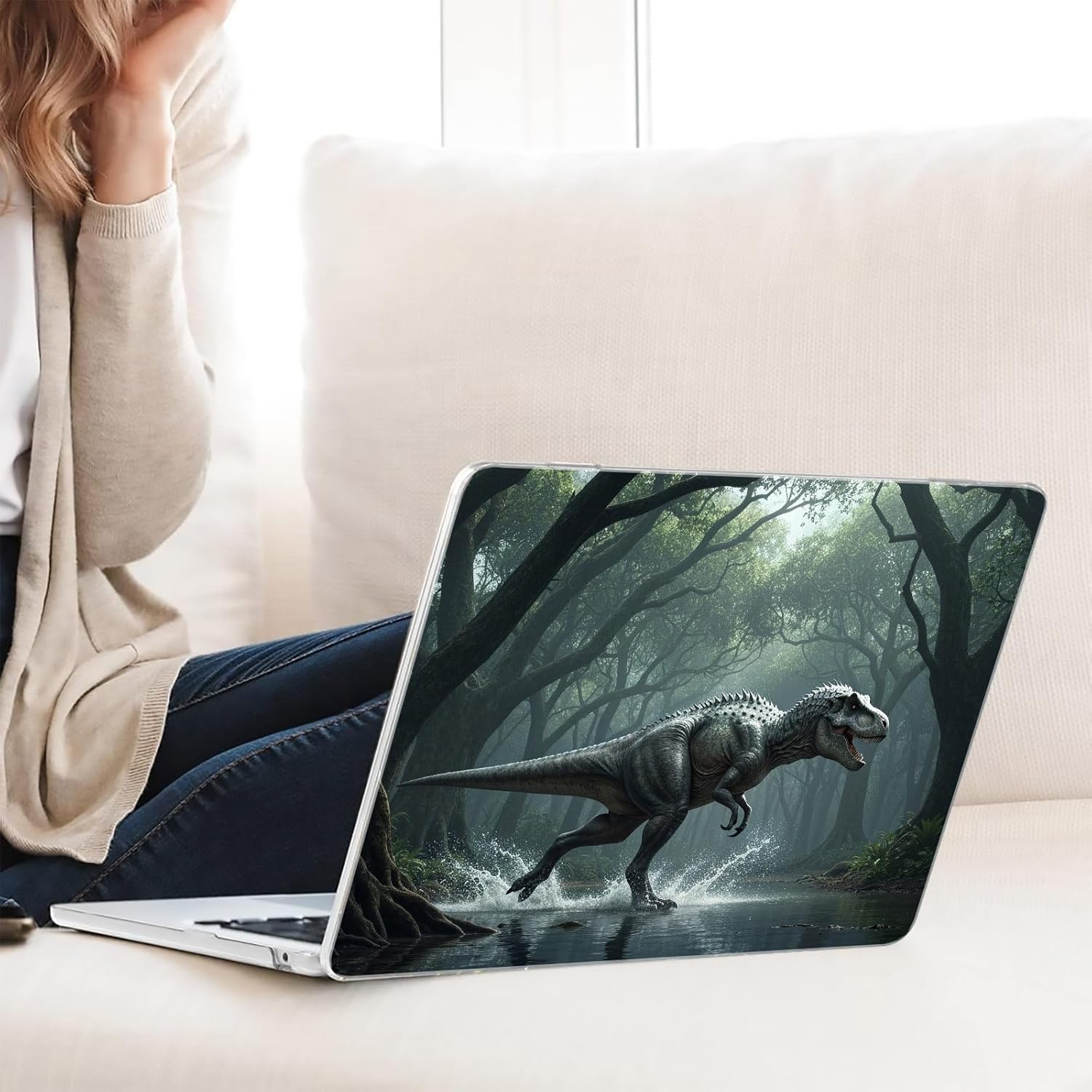 Compatible with MacBook Pro 16-inch, Hard Shell Case with Keyboard Cover and Screen Protector (A2485, M1 / A2780 M2 / A2991 M3 / A3403 A3186 M4, 2021-2025 Release) - Dinosaurs MC22678