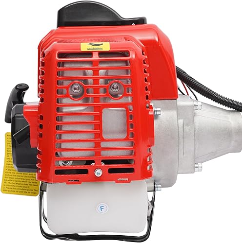 Miniatura 5 de Escoba de barrido de mano de 1.7KW 52CC, un solo cilindro de 2 tiempos para exteriores, máquina de barredora de mano para caminar detrás de la