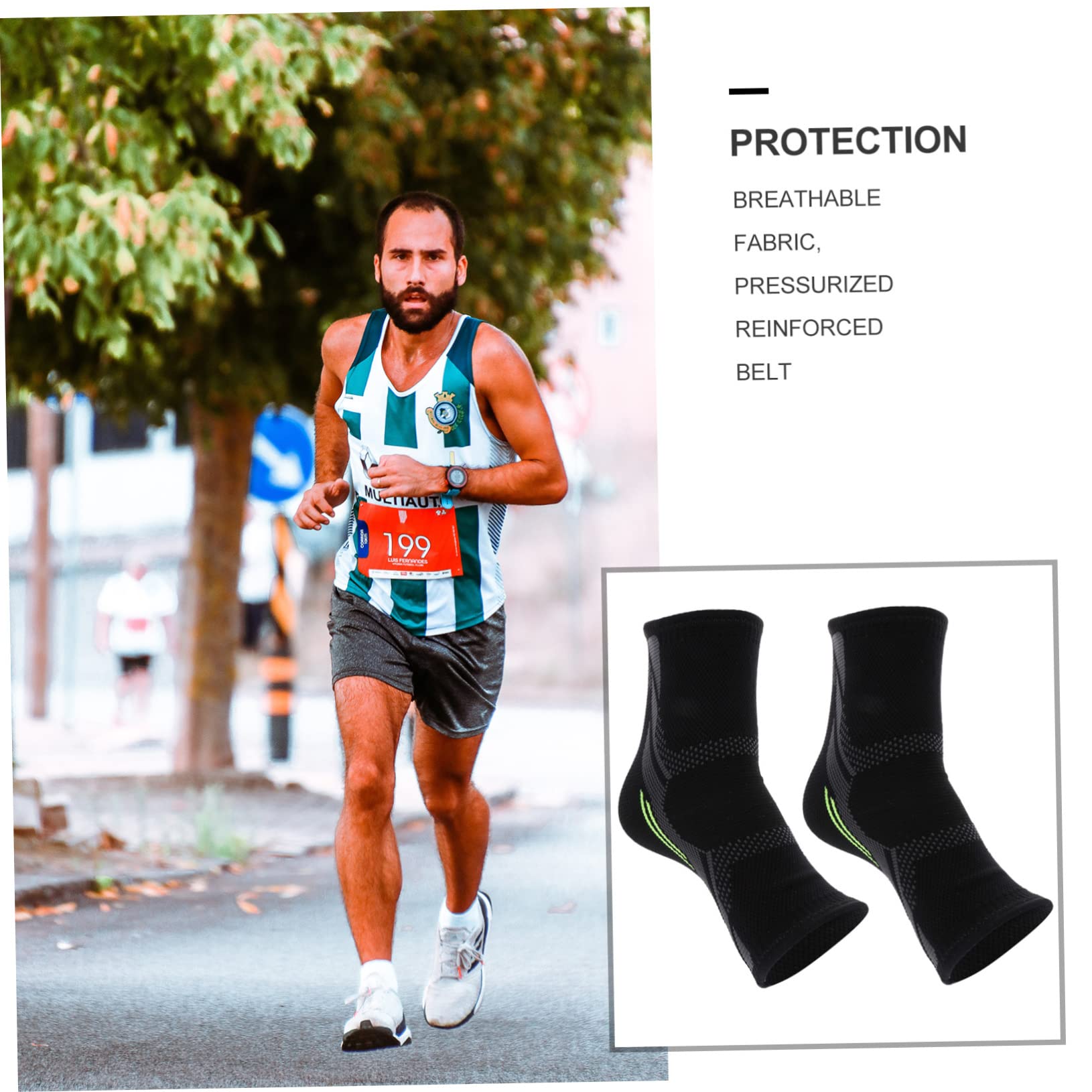 TOVINANNA Ankle Sleeve Compression Ankle Support for Plantar Breathable Warm for