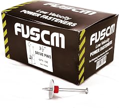 2-1/2" Powder Actuated Fasteners, Drive Pins with 1" Washer, PW250, 100pcs/pack, 4 Pack